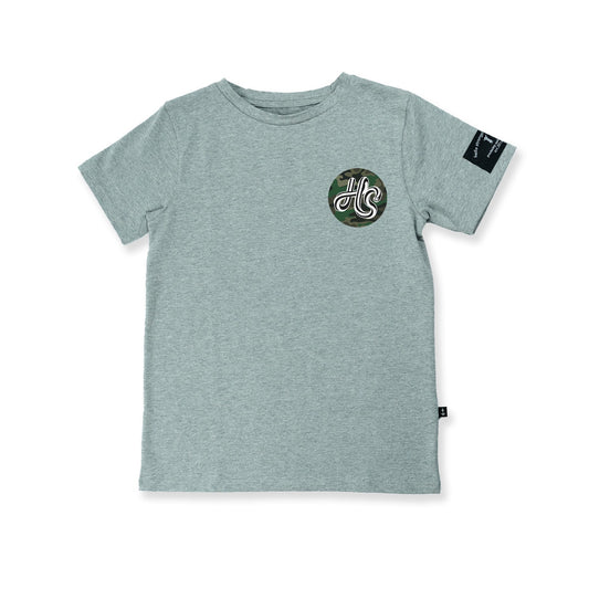 Hello Stranger  'HS' Tee - greymarle