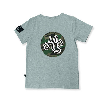 Hello Stranger  'HS' Tee - greymarle