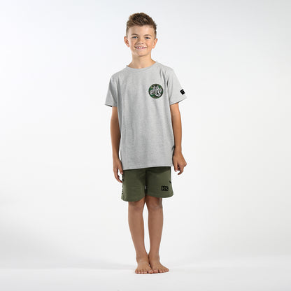 Hello Stranger  'HS' Tee - greymarle
