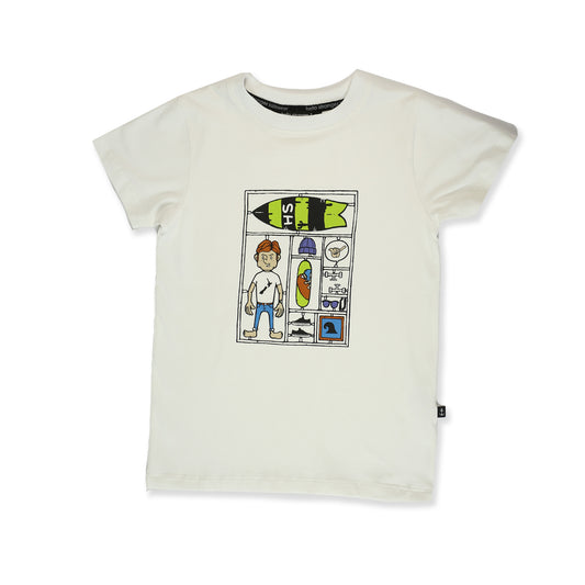 Puzzle Tee - White