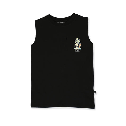 Salty Souls Muscle Tee - Black