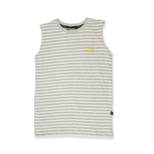 Muscle Tee - Grey Stripe