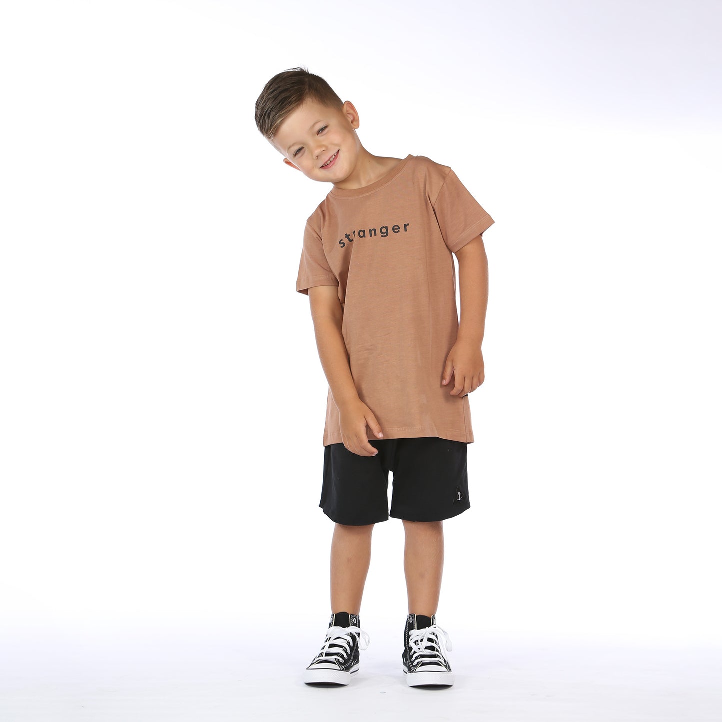 Scoop Tee - Brown