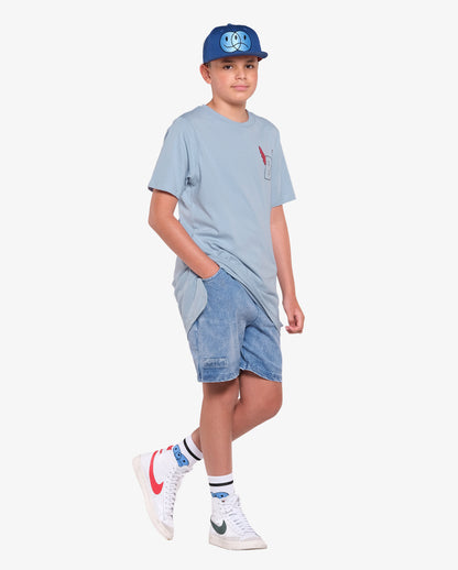 Shorts Acid Blue Denim
