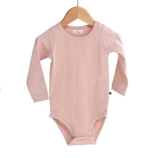 Essentials Long Sleeve Bodysuit - Dusty Rose