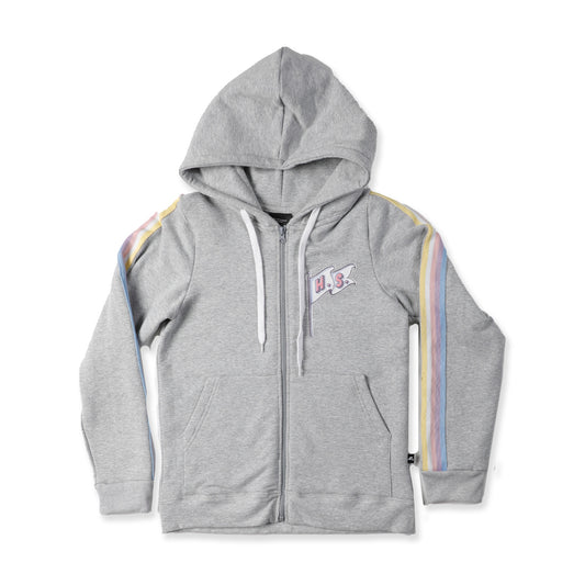 Girls Zip Hood Greymarle