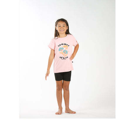 sol tee - peony pink