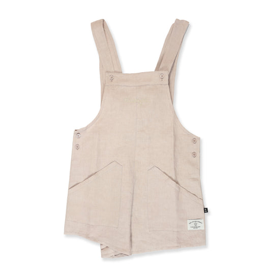 Girls Dungaree - Mauve