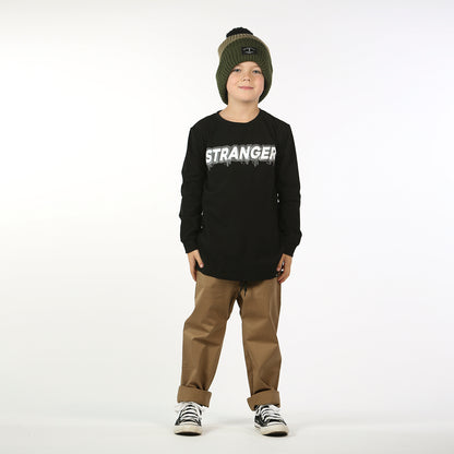 Stranger Long Sleeve Tee Black