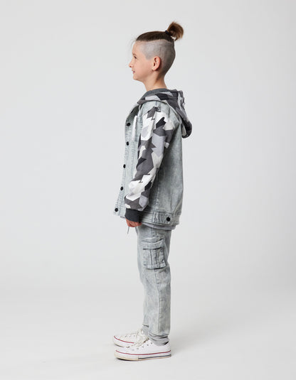 Radicool Dude Geo Camo Denim Jacket
