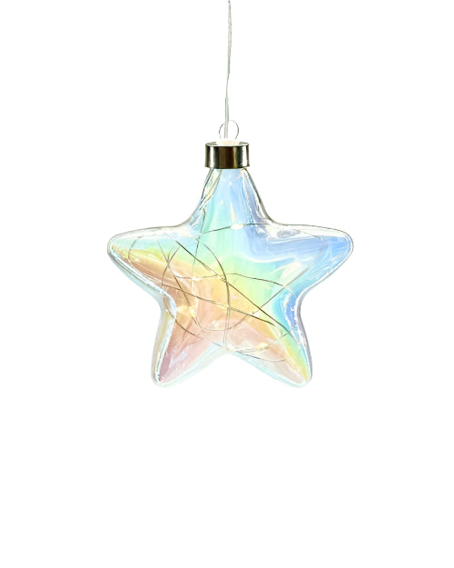 Hanging Glass Pearl Tint Star