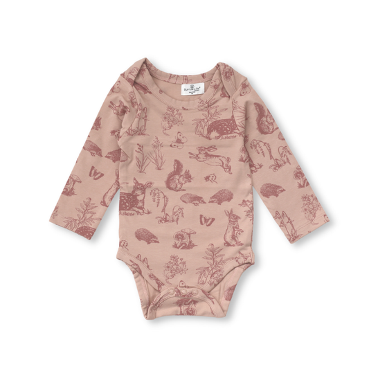 Long Sleeve Bodysuit - Forest Friends