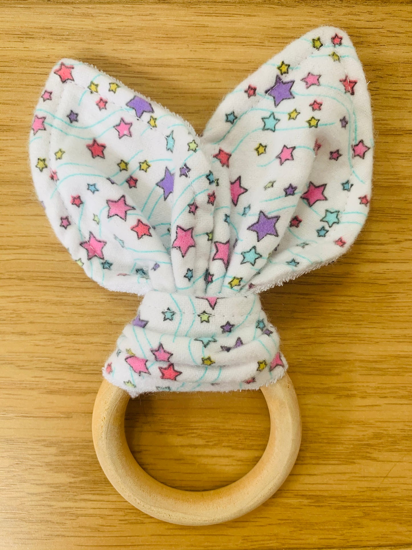Bunny Ear Teething ring