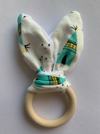 Bunny Ear Teething ring