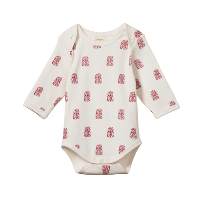 Cotton Long Sleeve Bodysuit Tiki