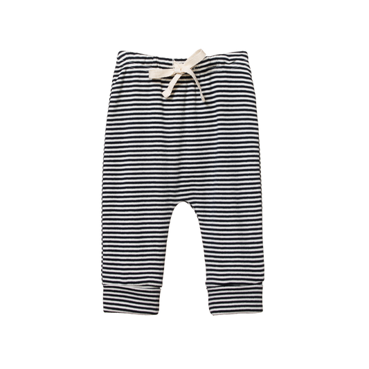 Drawstring Pants Navy Stripe