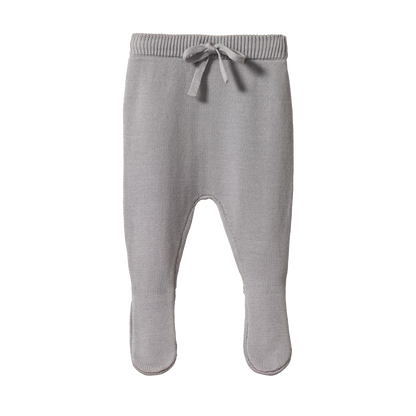 Footed Rompers Cotton Knit Lilac