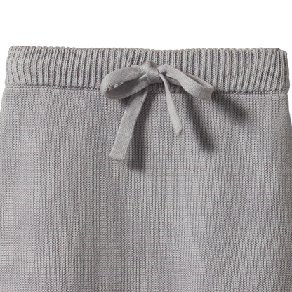 Footed Rompers Cotton Knit Lilac
