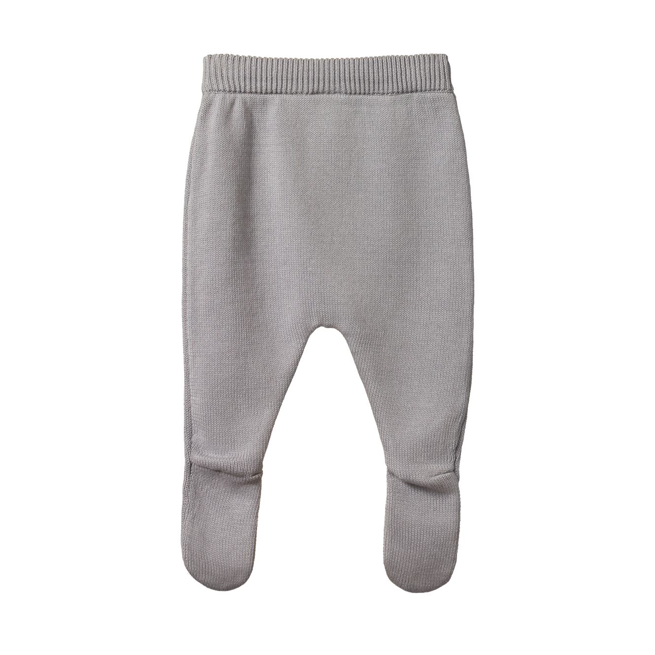 Footed Rompers Cotton Knit Lilac