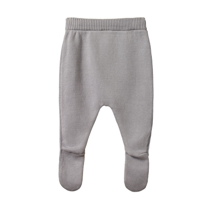 Footed Rompers Cotton Knit Lilac