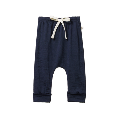 Merino Drawstring Pants Navy
