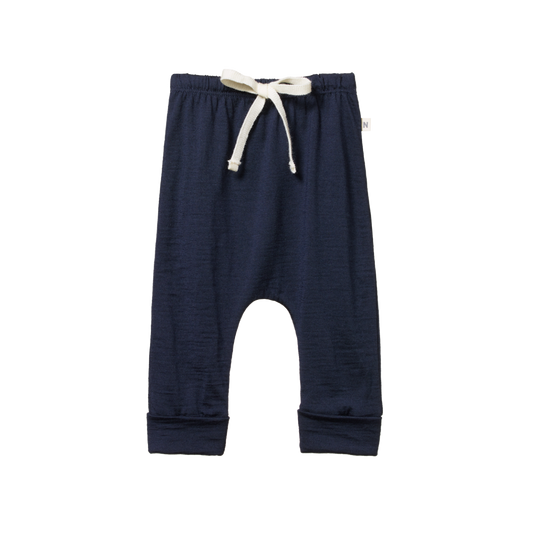 Merino Drawstring Pants Navy