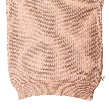 Merino Chunky Knit Vest Rose
