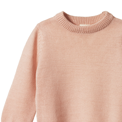 Merino Knit Pullover Rose Dust