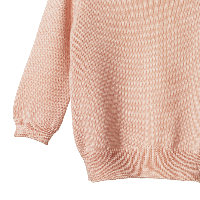 Merino Knit Pullover Rose Dust