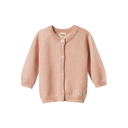 Merino Knit Cardigan Rose Dust