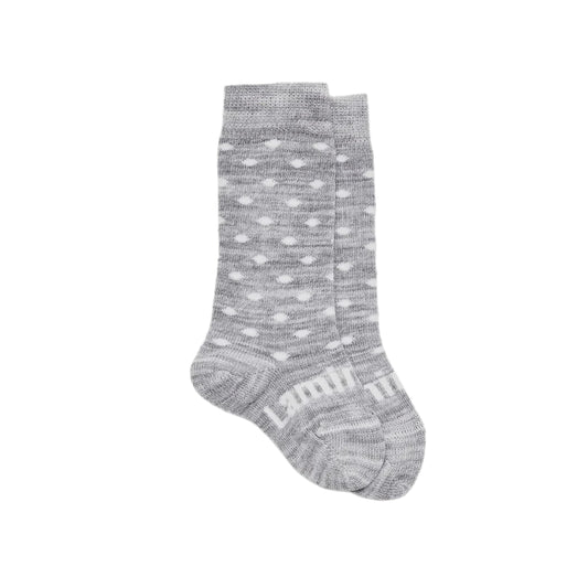 Merino Knee High Socks - Snowflake